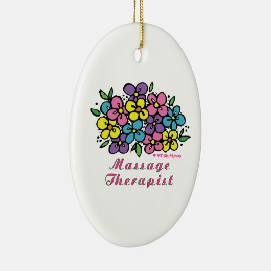 Massage-Therapeut-Blüte Keramikornament (Rechts)