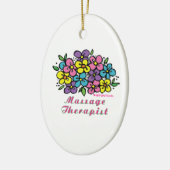 Massage-Therapeut-Blüte Keramikornament (Links)