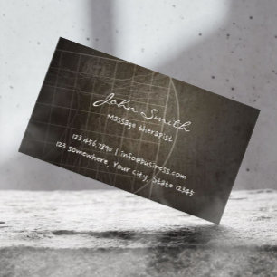 Massage-Therapeut-Chiropraktor Vintag Visitenkarte