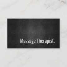 Massage Therapeut Cool Black Metal Einfachheit