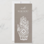 Massage Therapeut Energie Heiler Henna Lotus (Vorderseite)