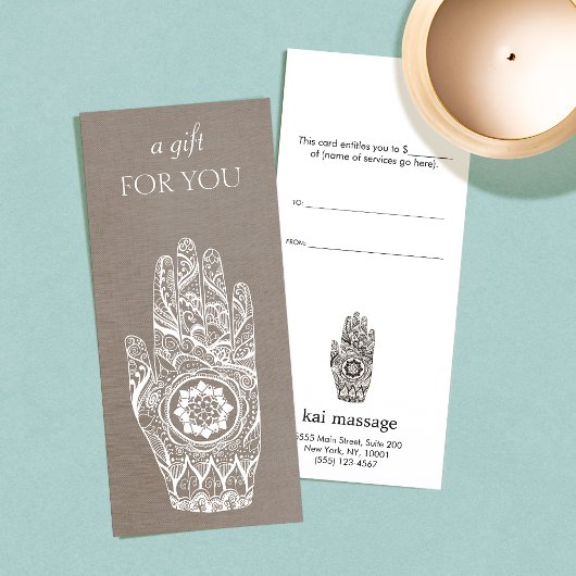 Massage Therapeut Energie Heiler Henna Lotus