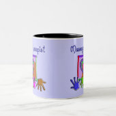 Massage-Therapeut-Funky künstlerische Zweifarbige Tasse (Mittel)