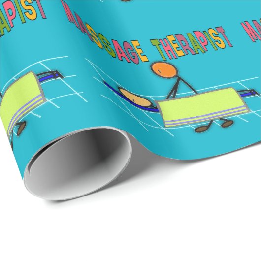 Massage-Therapeut-Geschenk-Packpapier Geschenkpapier (Rolleneckpunkt)
