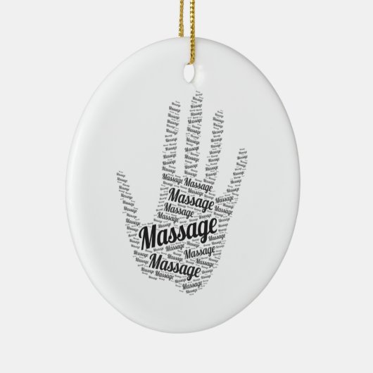 Massage-Therapeut-Geschenke Keramik Ornament (Rechts)