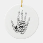 Massage-Therapeut-Geschenke Keramik Ornament (Vorne)