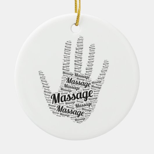 Massage-Therapeut-Geschenke Keramik Ornament (Vorne)
