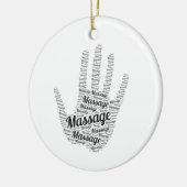 Massage-Therapeut-Geschenke Keramik Ornament (Links)