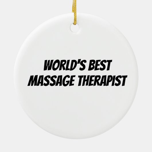 Massage-Therapeut-Geschenke Keramik Ornament (Hinten)
