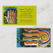 Massage-Therapeut, Karosserie, Reflexzonenmassage Visitenkarte (Vorne/Hinten)
