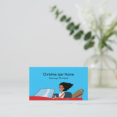 Massage-Therapeut-Karte 1 Visitenkarte (Stehend Vorderseite)