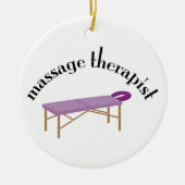 Massage-Therapeut Keramik Ornament (Vorne)