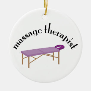 Massage-Therapeut Keramik Ornament