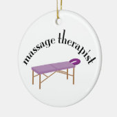 Massage-Therapeut Keramik Ornament (Links)