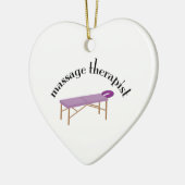 Massage-Therapeut Keramikornament (Links)