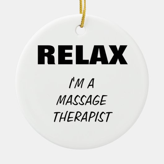 Massage-Therapeut (kundengerecht) Keramikornament (Vorne)