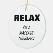 Massage-Therapeut (kundengerecht) Keramikornament (Links)