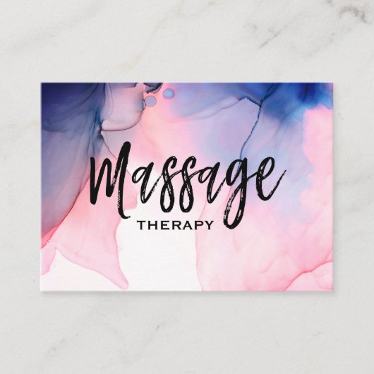 *~* Massage-Therapeut * Massage-Therapie-Aquarell Visitenkarte (Vorderseite)