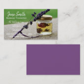 Massage-Therapeut-Massageöl Visitenkarte (Vorne/Hinten)