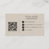 Massage-Therapeut QR-Code Visitenkarte (Rückseite)