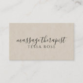 Massage-Therapeut QR-Code Visitenkarte (Vorderseite)