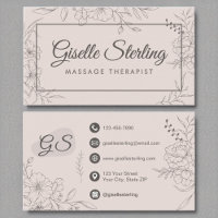 Massage Therapeut Rosa Blütenrosa Blumenmuster Art