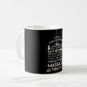 Massage-Therapeut-Schmerz, die Gesundheit Kaffeetasse (Vorderseite Links)