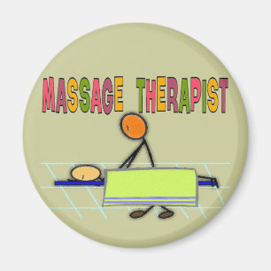 Massage-Therapeut-Stock-Leute-Entwurfs-Geschenke Magnet