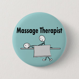 Massage-Therapeut-Stock-Person Button