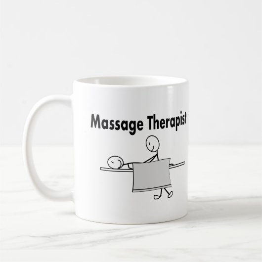 Massage-Therapeut-Stock-Person Kaffeetasse (Links)