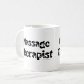 Massage-Therapeut-Tasse Kaffeetasse (Vorderseite Links)