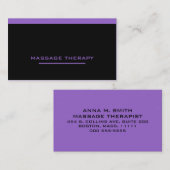 Massage-Therapeut Visitenkarte (Vorne/Hinten)