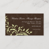 Massage-Therapeut-Visitenkarte Visitenkarte (Rückseite)