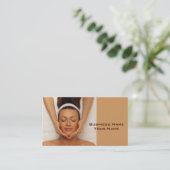 Massage-Therapeut-Visitenkarte Visitenkarte (Stehend Vorderseite)