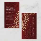 Massage-Therapeut-Visitenkarte Visitenkarte (Vorne/Hinten)