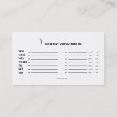 Massage-Therapeut-Visitenkarte Visitenkarte (Rückseite)