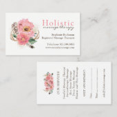 Massage-Therapeut-Visitenkarten Terminkarte (Vorne/Hinten)