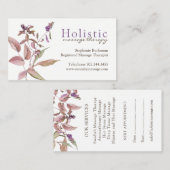 Massage-Therapeut-Visitenkarten Terminkarte (Vorne/Hinten)