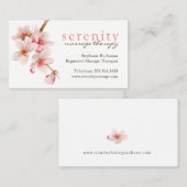 Massage-Therapeut-Visitenkarten Visitenkarte (Vorne/Hinten)