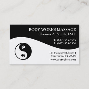 Massage-Therapeut-Visitenkarten Visitenkarte