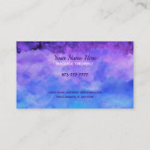 Massage-Therapeut-Visitenkarten Visitenkarte (Rückseite)