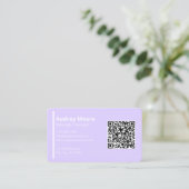 Massage-Therapeut Wellness-Vorlagen QR-Code Visitenkarte (Stehend Vorderseite)