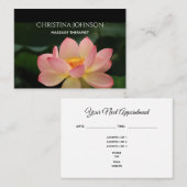 Massage-Therapeutbeautician-Zen-Lotus-Verabredung Visitenkarte (Vorne/Hinten)