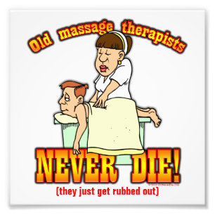 Massage-Therapeuten Fotodruck