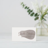 Massage Therapeutin Rose Goldene Foil Blush Schönh Visitenkarte (Stehend Vorderseite)