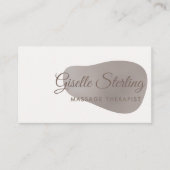 Massage Therapeutin Rose Goldene Foil Blush Schönh Visitenkarte (Vorderseite)