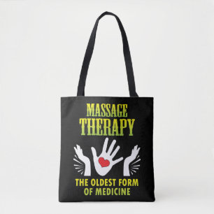 Massage Therapie älteste Form der Medizin Funny Ge Tasche