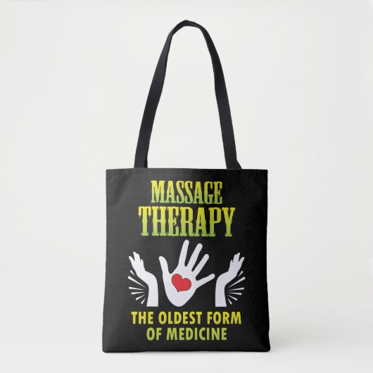 Massage Therapie älteste Form der Medizin Funny Ge Tasche (Vorderseite)