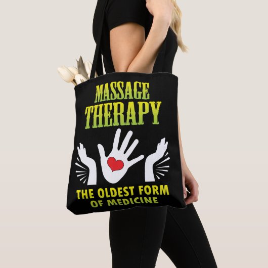 Massage Therapie älteste Form der Medizin Funny Ge Tasche (Von Nahem)