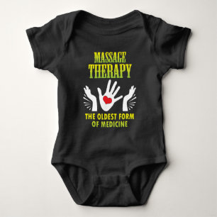 Massage-Therapie-älteste Form des Medizin-lustige Baby Strampler